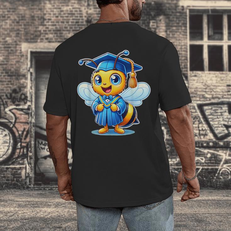 Bee Graduation Cute Kindergarten Elementary High School Men's Back Print T-Shirt