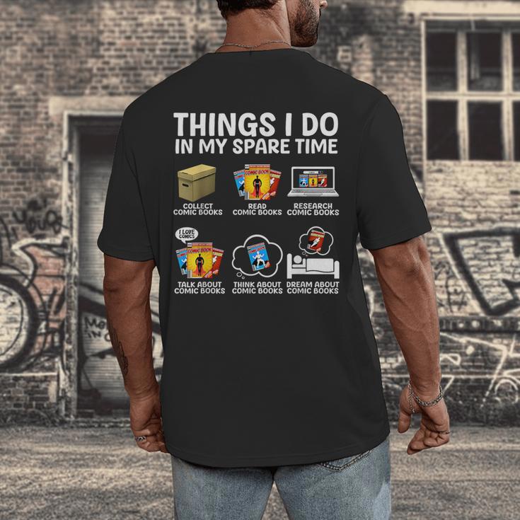 Best Comic Book For Men Women Comic Book Collectors Men's Back Print T-Shirt