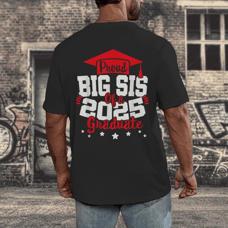 Big Sis Of a 2025 Graduate Class Senior Graduation Grad 25 Men's Back Print T-Shirt