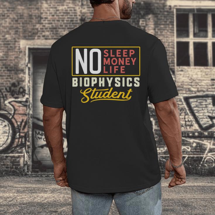 Biophysics Major Student Shirt Graduation College Men's Back Print T-Shirt