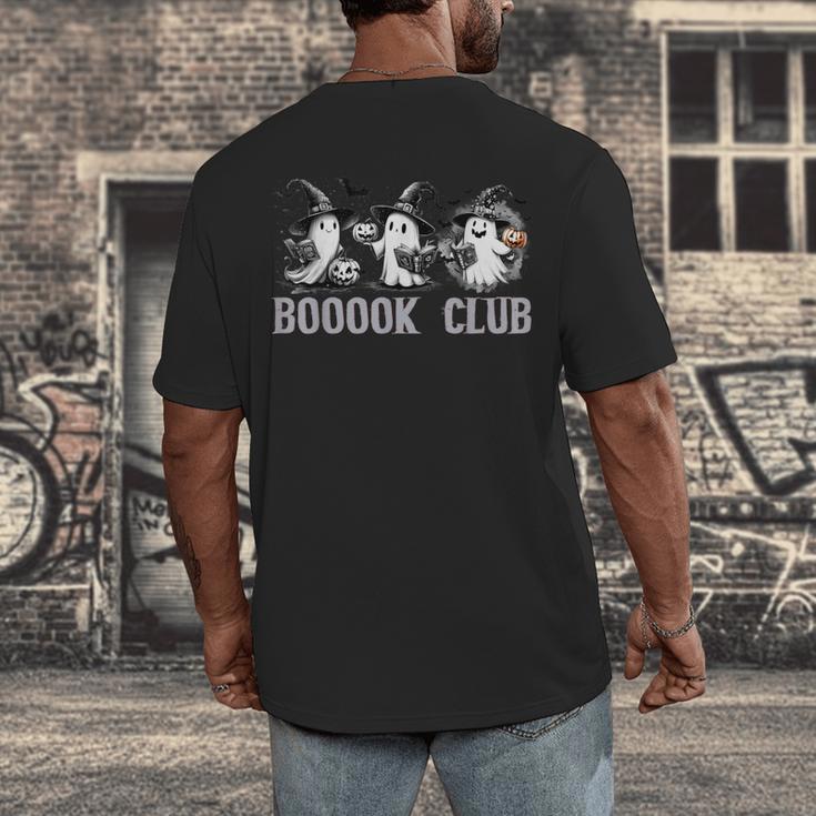 Boo Ghost Books Book Club Halloween Women School Teacher Men's Back Print T-Shirt