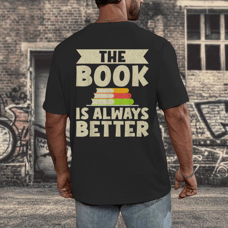 The Book Is Always Better Thriller Men's Back Print T-Shirt The Book Is Always Better Thriller Men's Back Print T-Shirt