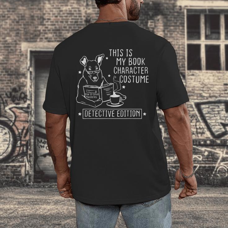 This Is My Book Character Costume Dog Reading a Book Men's Back Print T-Shirt