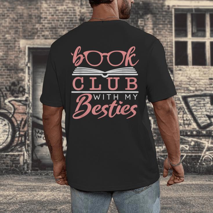 Book Club With My Besties Men's Back Print T-Shirt