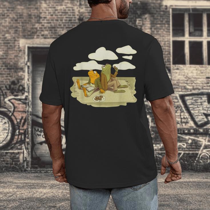 Book Frog Toad Vintage Book Frog Book Frog Reading Book Men's Back Print T-Shirt Book Frog Toad Vintage Book Frog Book Frog Reading Book Men's Back Print T-Shirt