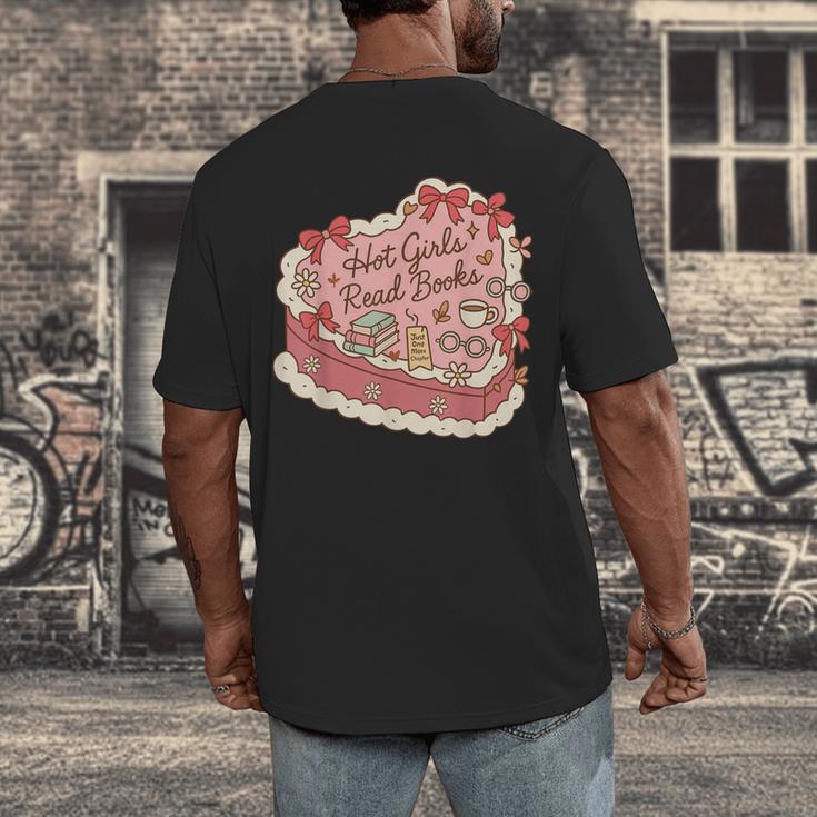 Book Lover Hot Girls Read Books Tee Men's Back Print T-Shirt