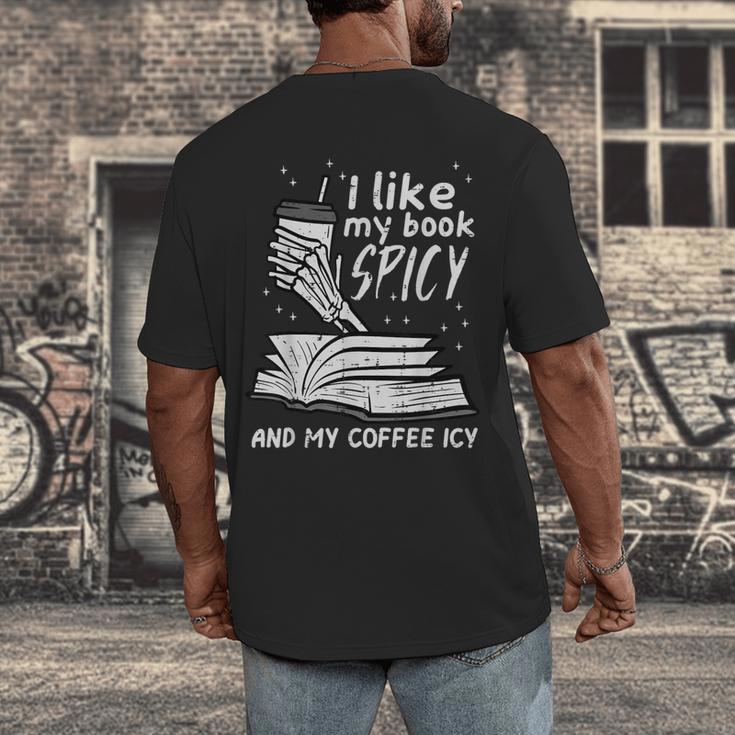 I Like My Book Spicy Read Reading Librarian Men Women Kids Men's Back Print T-Shirt I Like My Book Spicy Read Reading Librarian Men Women Kids Men's Back Print T-Shirt