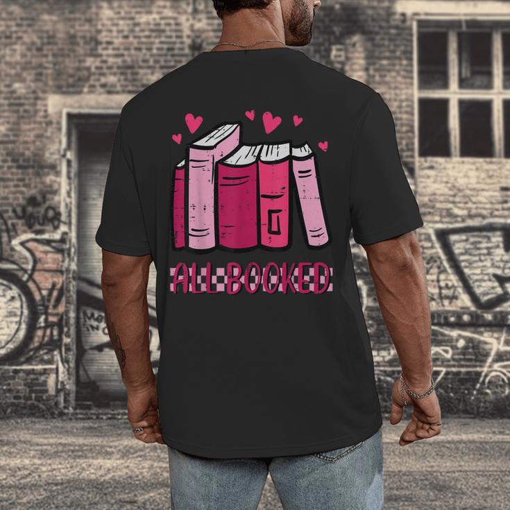 All Booked Read Book Reading Librarian Men Women Kids Men's Back Print T-Shirt All Booked Read Book Reading Librarian Men Women Kids Men's Back Print T-Shirt