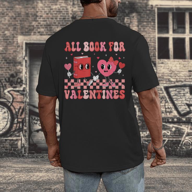 All Booked For Valentine Book Librarian Teacher Women Kids Men's Back Print T-Shirt All Booked For Valentine Book Librarian Teacher Women Kids Men's Back Print T-Shirt