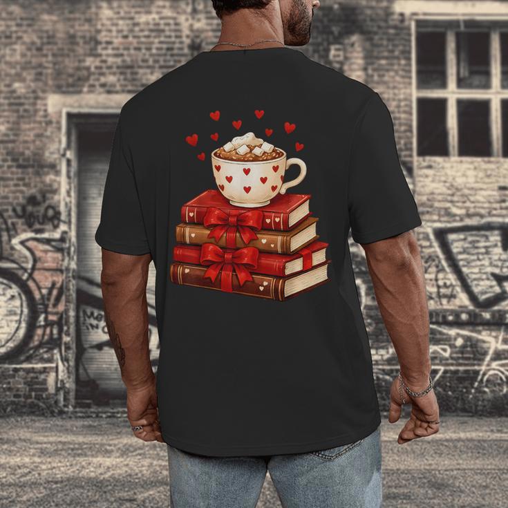 All Booked For Valentine’s Day Reading Teacher Men's Back Print T-Shirt