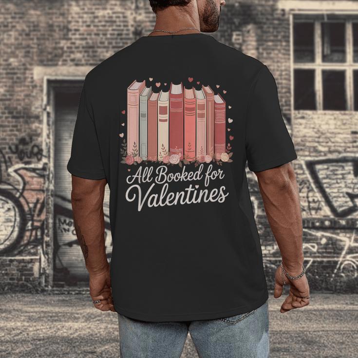 All Booked For Valentines Romantic Books Men's Back Print T-Shirt