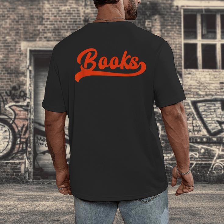 Books Reader Librarian Book Lover Bookworm Library Reading Men's Back Print T-Shirt Books Reader Librarian Book Lover Bookworm Library Reading Men's Back Print T-Shirt
