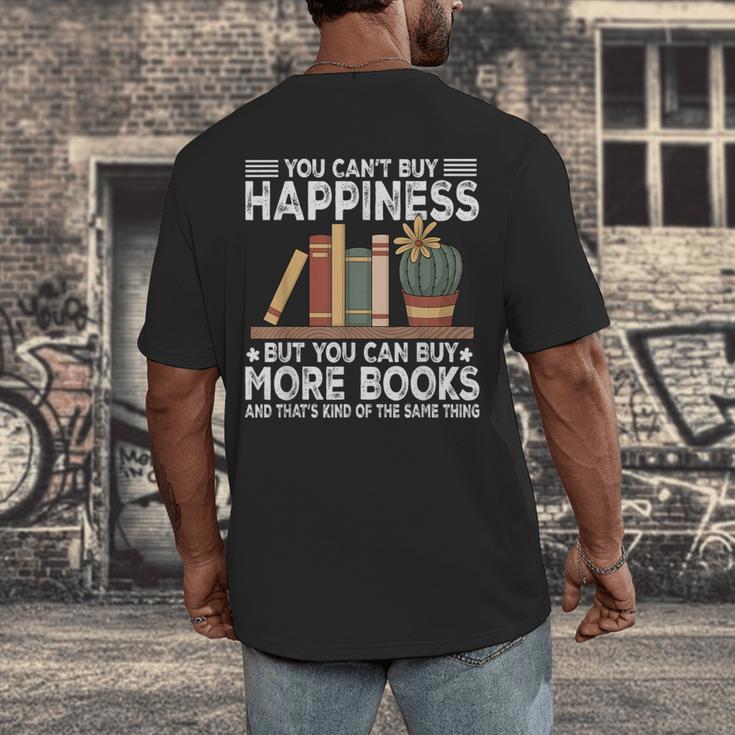 Books Reading Lovers Bookworm Librarian Book Nerd Read Men's Back Print T-Shirt