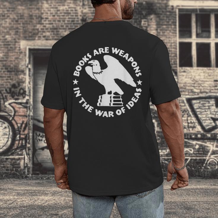 Books Are Weapons In The War Of Ideas Men's Back Print T-Shirt