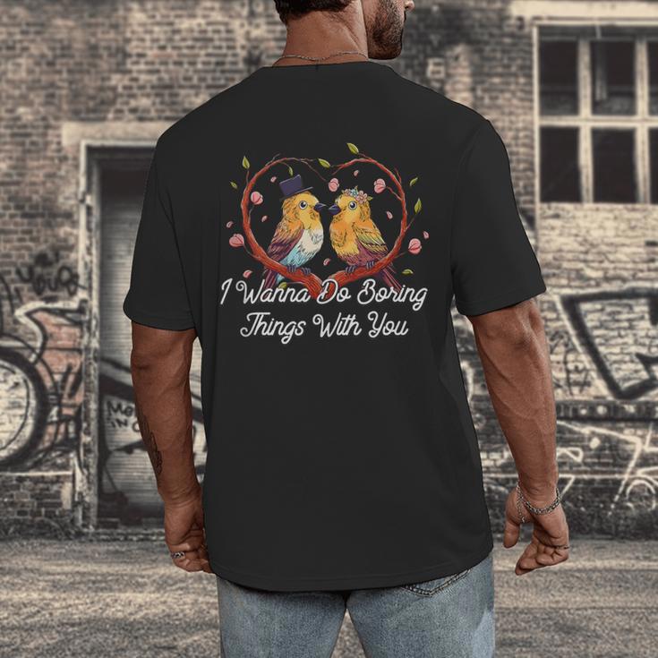 Do Boring Things With You Introvert Couples Antisocial Men's Back Print T-Shirt Do Boring Things With You Introvert Couples Antisocial Men's Back Print T-Shirt