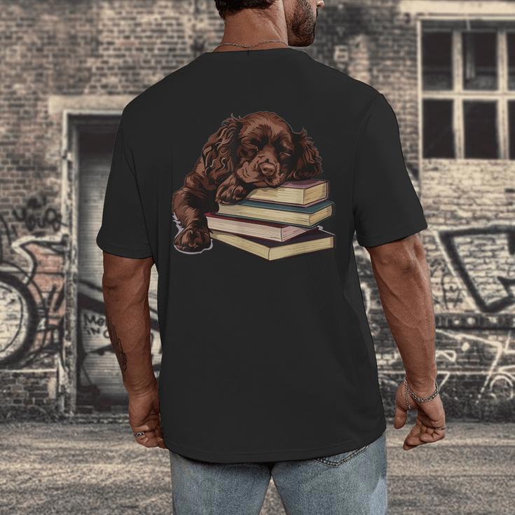 Boykin Spaniel Books Dog Breed Graphic Men's Back Print T-Shirt Boykin Spaniel Books Dog Breed Graphic Men's Back Print T-Shirt