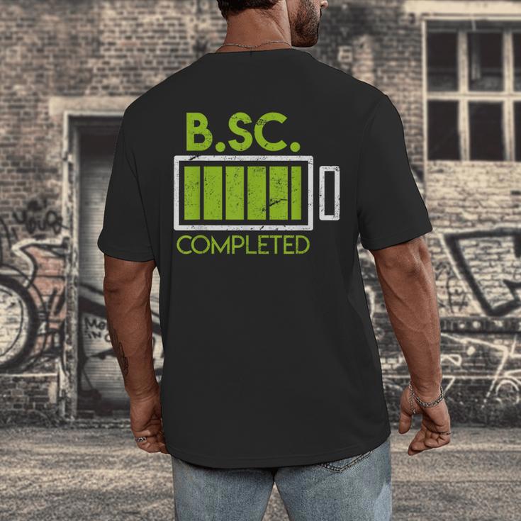 Bsc Completed Bachelor Of Science Graduation 2025 Men's Back Print T-Shirt