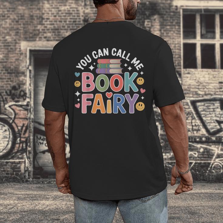 You Can Call Me Book Fairy Reading Magical Hobby Men's Back Print T-Shirt