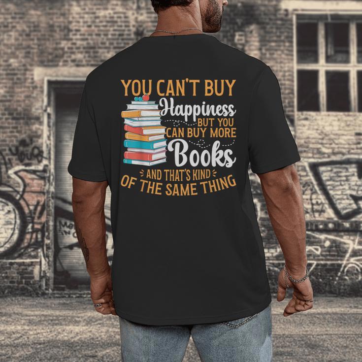 You Can't Buy Happiness But You Can Buy More Books Read Men's Back Print T-Shirt