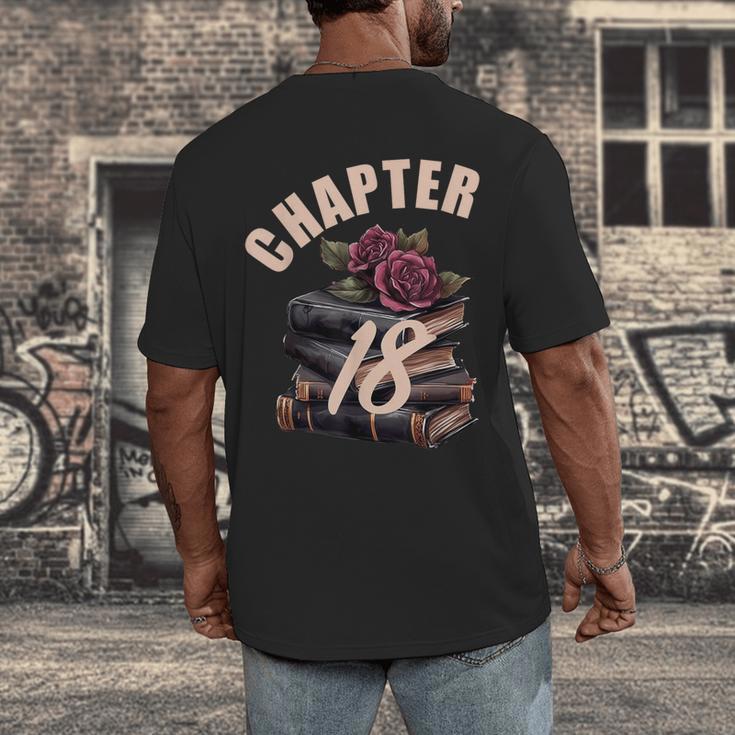 Chapter 18 18th Birthday Women Book Lovers Its My Birthday Men's Back Print T-Shirt