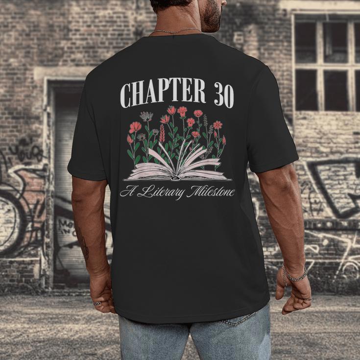 Chapter 30 A Literary Milestone Book Lover Hello 30 Men's Back Print T-Shirt