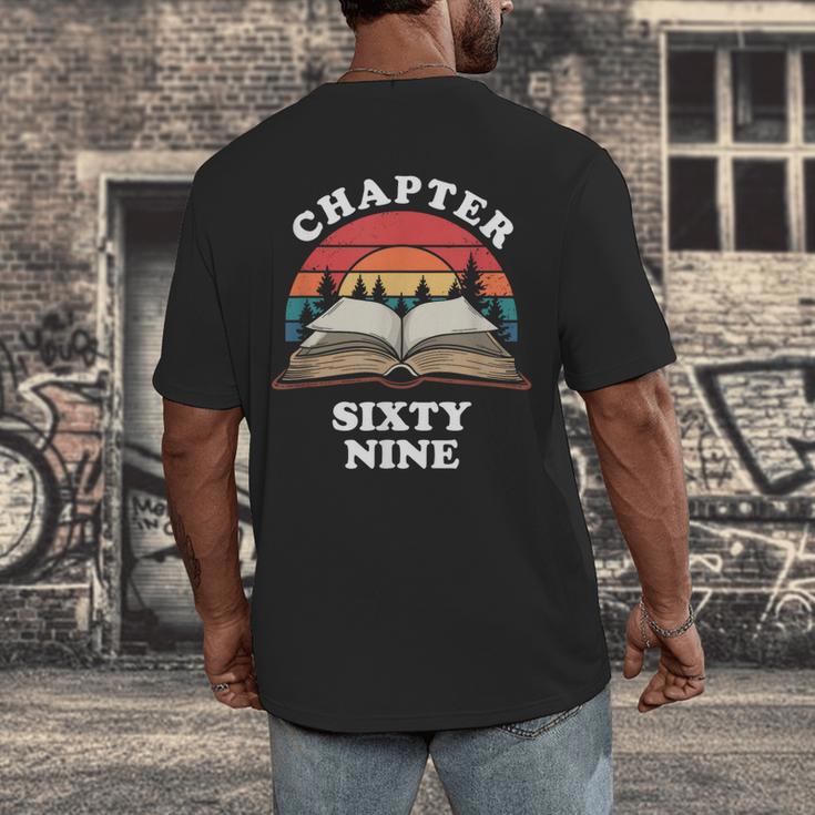 Chapter Sixty Nine Book Reading 69th Birthday 69 Year Old Men's Back Print T-Shirt Chapter Sixty Nine Book Reading 69th Birthday 69 Year Old Men's Back Print T-Shirt