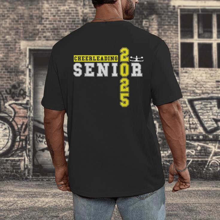 Cheerleading Senior Night Cheer Senior 2025 Graduation 11 Men's Back Print T-Shirt