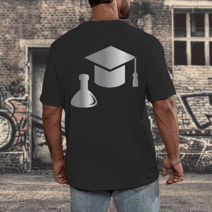 Chemistry Science Degree Graduation Men's Back Print T-Shirt