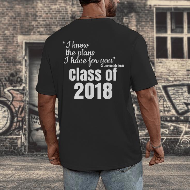 Christian Graduation Jeremiah 29 Men's Back Print T-Shirt