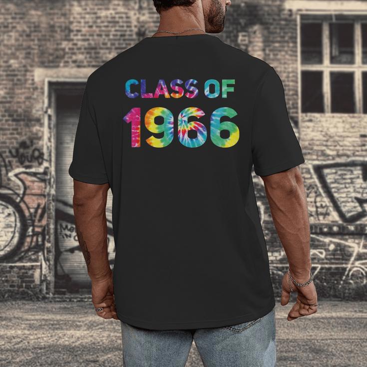 Class Of 1966 School Reunion College Highschool Graduation Men's Back Print T-Shirt
