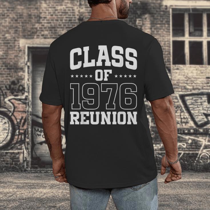 Class Of 1976 Reunion 50 Years Alumni Graduation High School Men's Back Print T-Shirt