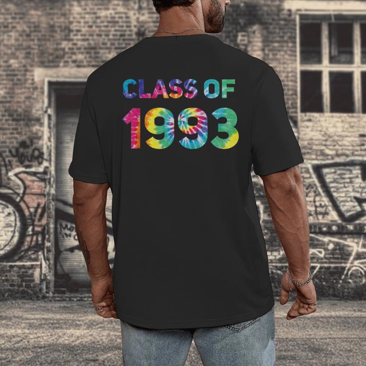 Class Of 1993 School Reunion College Highschool Graduation Men's Back Print T-Shirt