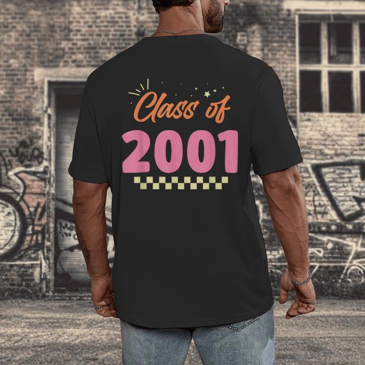 Class Of 2001 Meetup School Graduation Reunion Men's Back Print T-Shirt
