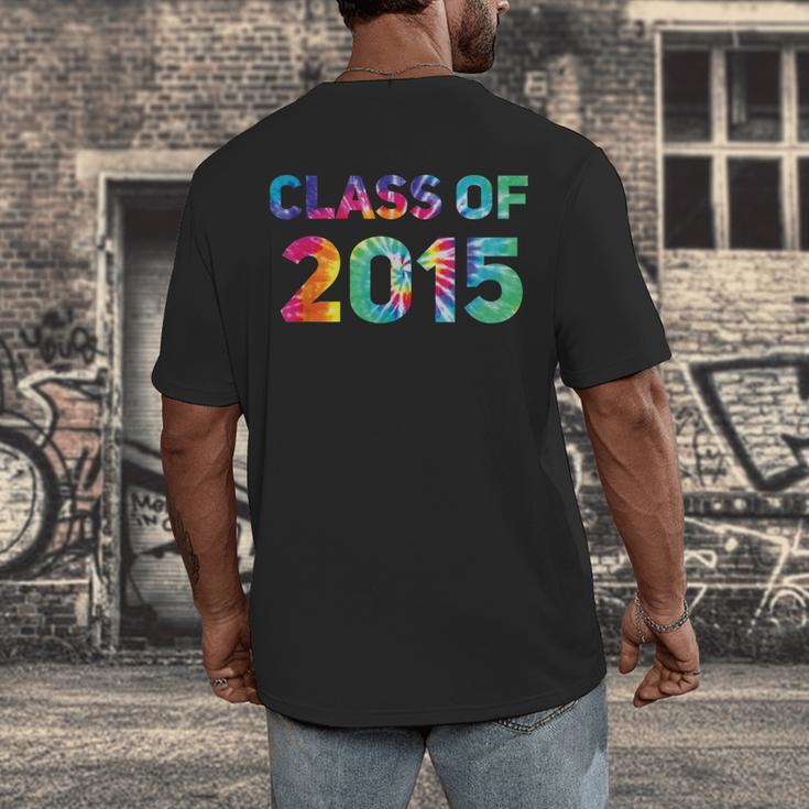 Class Of 2015 School Reunion College Highschool Graduation Men's Back Print T-Shirt