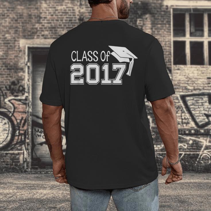 Class Of 2017 Cute Graduation T-Shirt Men's Back Print T-Shirt