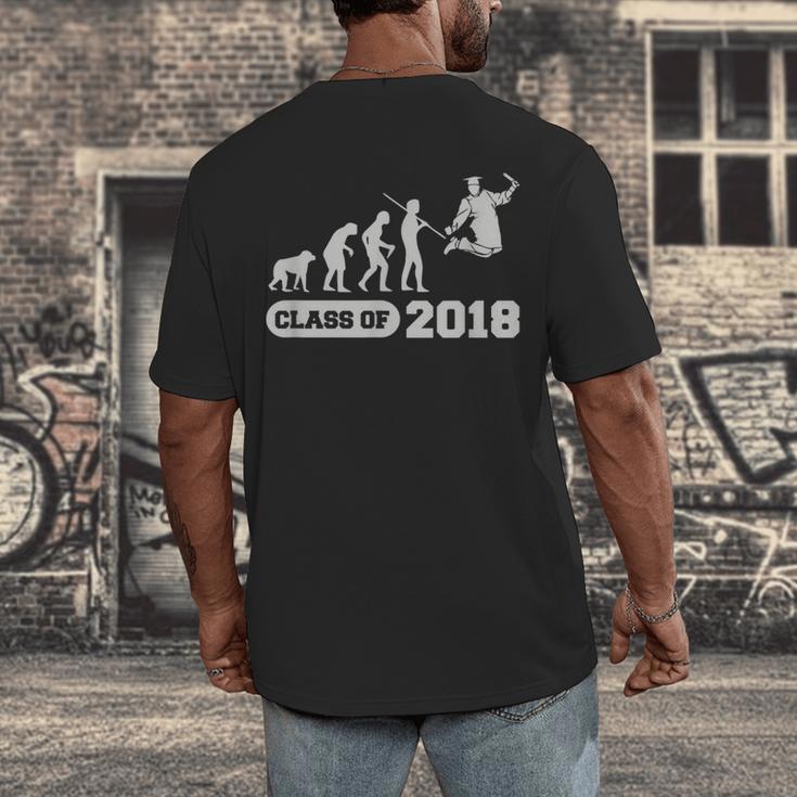 Class Of 2018 Graduation Evolution Men's Back Print T-Shirt