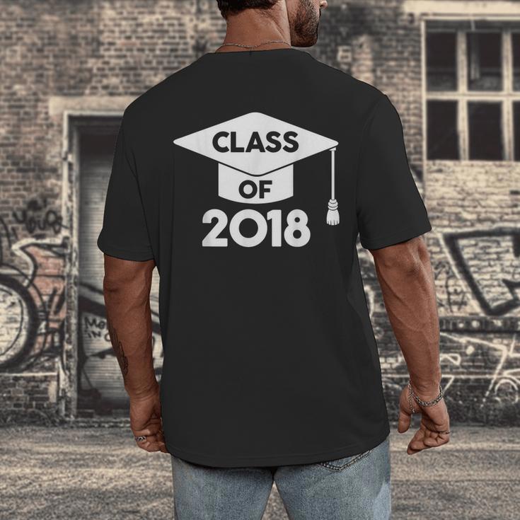 Class Of 2018 Senior T-Shirt Graduation Shirt Men's Back Print T-Shirt