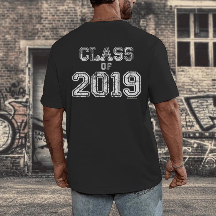 Class Of 2019 Graduation For Him Her Senior Class Men's Back Print T-Shirt