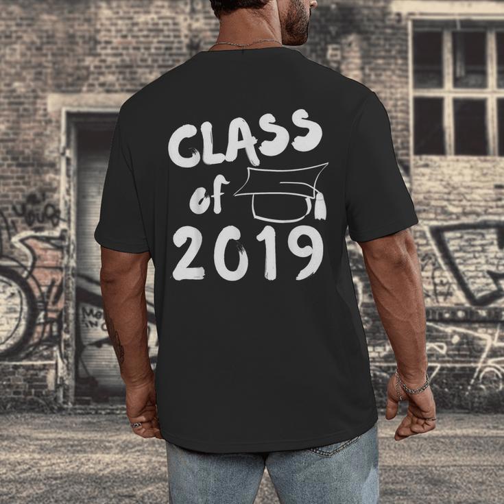 Class Of 2019 Graduation Shirt Men's Back Print T-Shirt