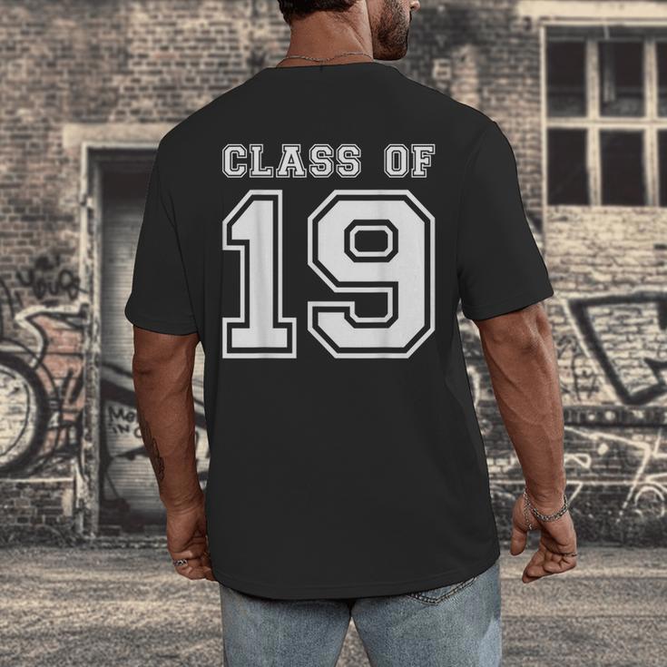 Class Of 2019 Senior Graduation Shirt 2019 Graduate Men's Back Print T-Shirt