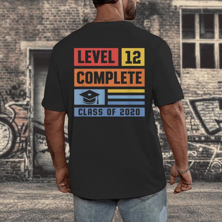 Class Of 2019 Senior High School Graduation Level 12th Grade Men's Back Print T-Shirt