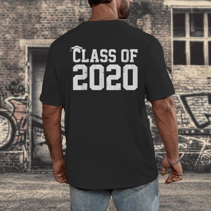 Class Of 2020 Graduation Senior High School College Men's Back Print T-Shirt