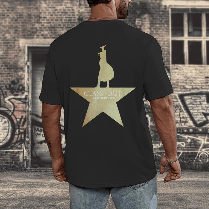 Class Of 2021 Senior Year Musical Style Graduation For Grad Men's Back Print T-Shirt