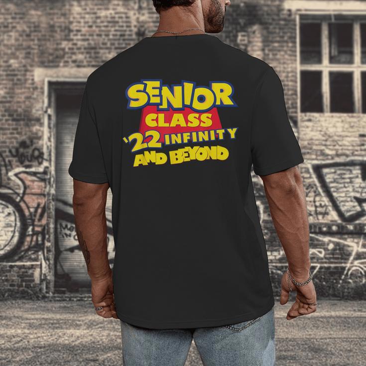 Class Of 2022 Senior 2000s Animated Movie Style Graduation Men's Back Print T-Shirt