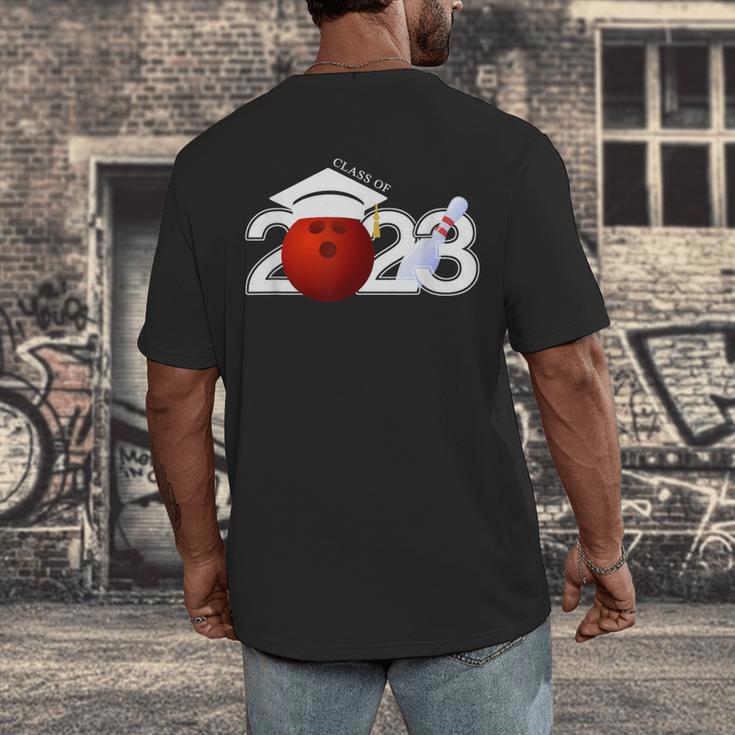 Class Of 2023 Graduation For Him Her Bowling Men's Back Print T-Shirt