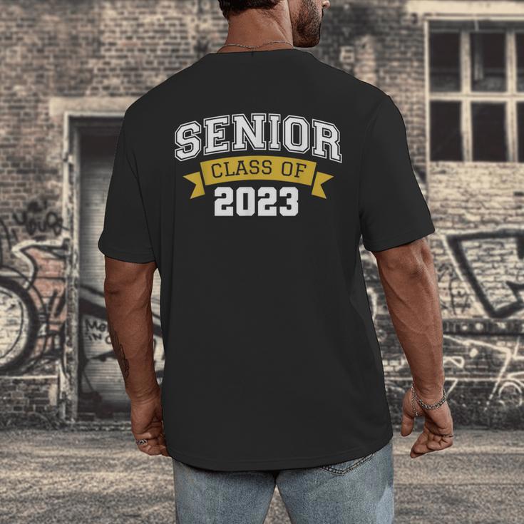 Class Of 2023 Senior 2023 Graduation Senior Boys Girls Men's Back Print T-Shirt