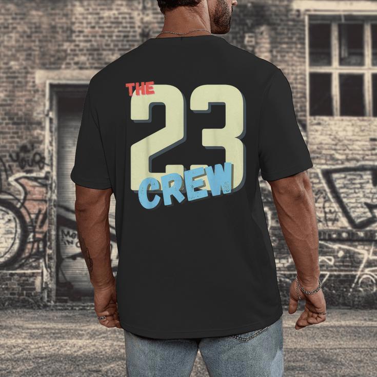 Class Of 2023 Seniors 23 Crew Senior Graduation Idea Men's Back Print T-Shirt