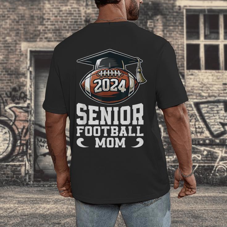 Class Of 2024 Graduation Senior Football Mom 2024 Men's Back Print T-Shirt