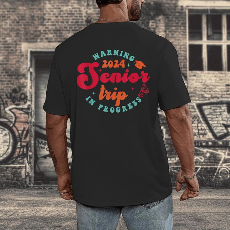 Class Of 2024 Senior Trip In Progress Graduation Trip Men's Back Print T-Shirt