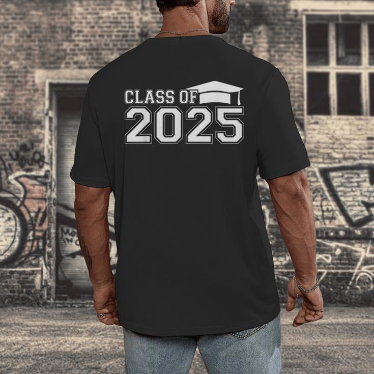 Class Of 2025 First Day Of School Kindergarten Graduation Men's Back Print T-Shirt